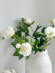 Artificial Luxury White Double Peony Flower Stems - Faux Plants & FlowersFaux Plants & Flowers - Lulu Loves Home