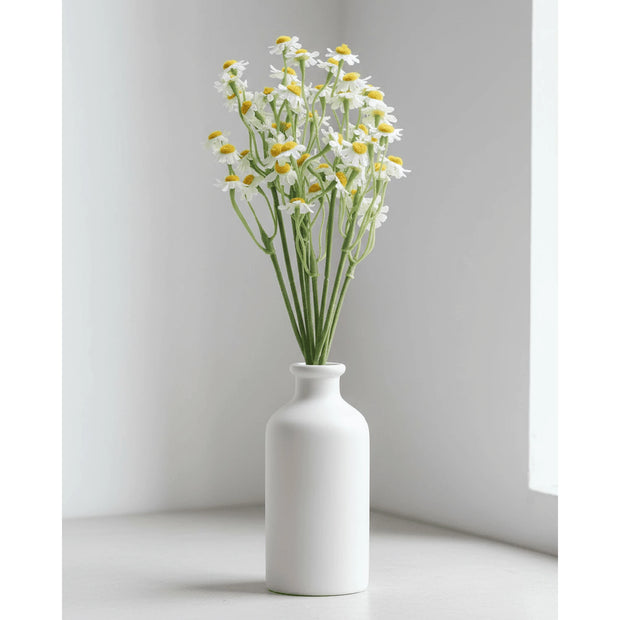 Artificial mini daisy flower bunch by Gisela Graham, realistic yellow and white daisy bunch for home decor or craft projects.