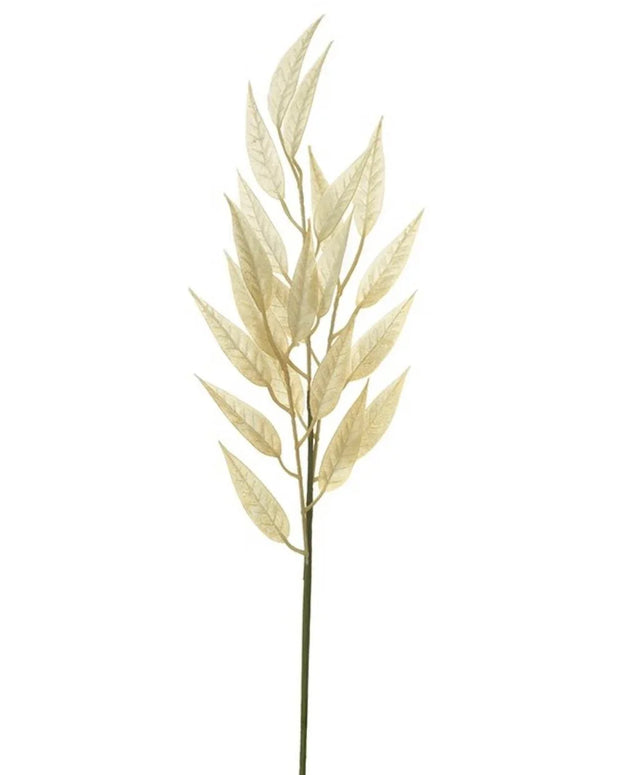Artificial Tall Cream Leaf Stem - Seasonal Decor - AutumnSeasonal Decor - Autumn - Lulu Loves Home