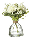 Artificial White Flower Arrangement In Glass Vase - Faux Plants & FlowersFaux Plants & Flowers - Lulu Loves Home