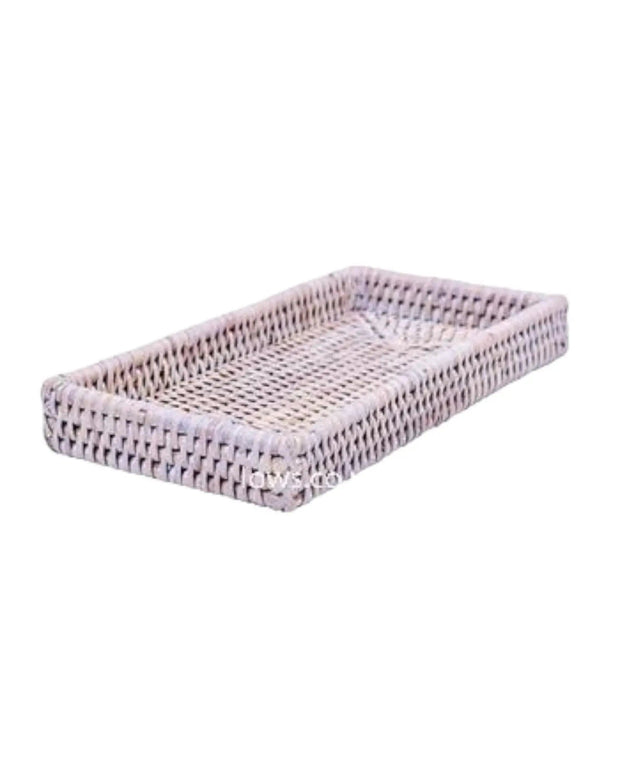 Artisan Weave - Oblong Small Rattan Tray - Home DecorHome Decor - Lulu Loves Home