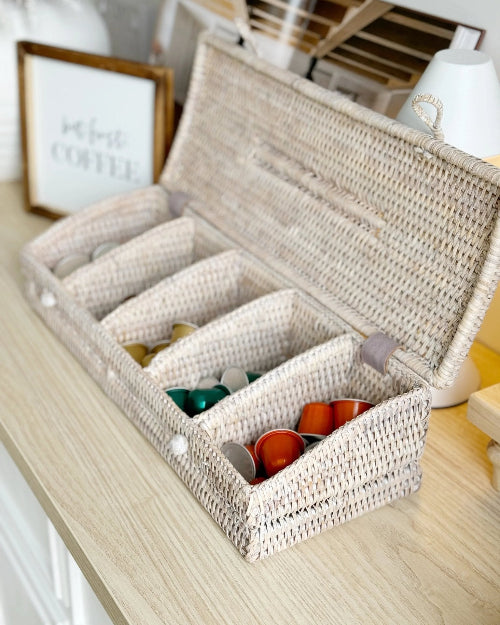 Artisan Weave - Rattan Kitchen Coffee Tea Storage Box - Kitchen & DiningKitchen & Dining - Lulu Loves Home