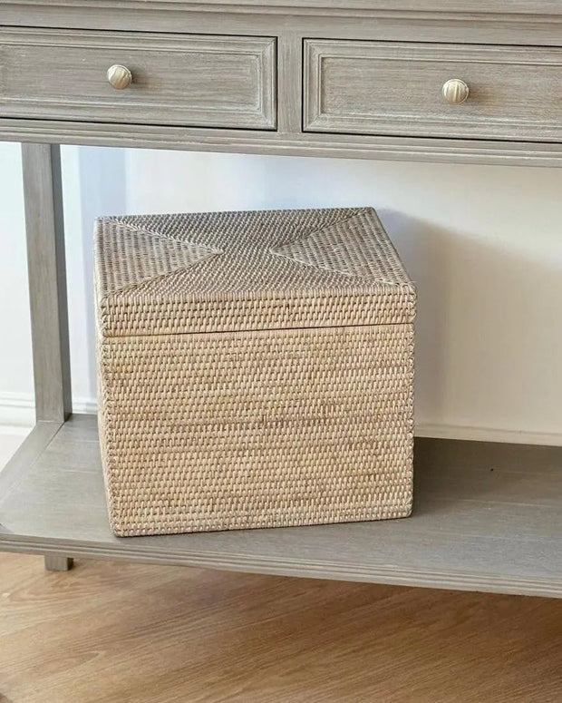 Artisan Weave - Rattan Lidded Storage Box - Kitchen & DiningKitchen & Dining - Lulu Loves Home