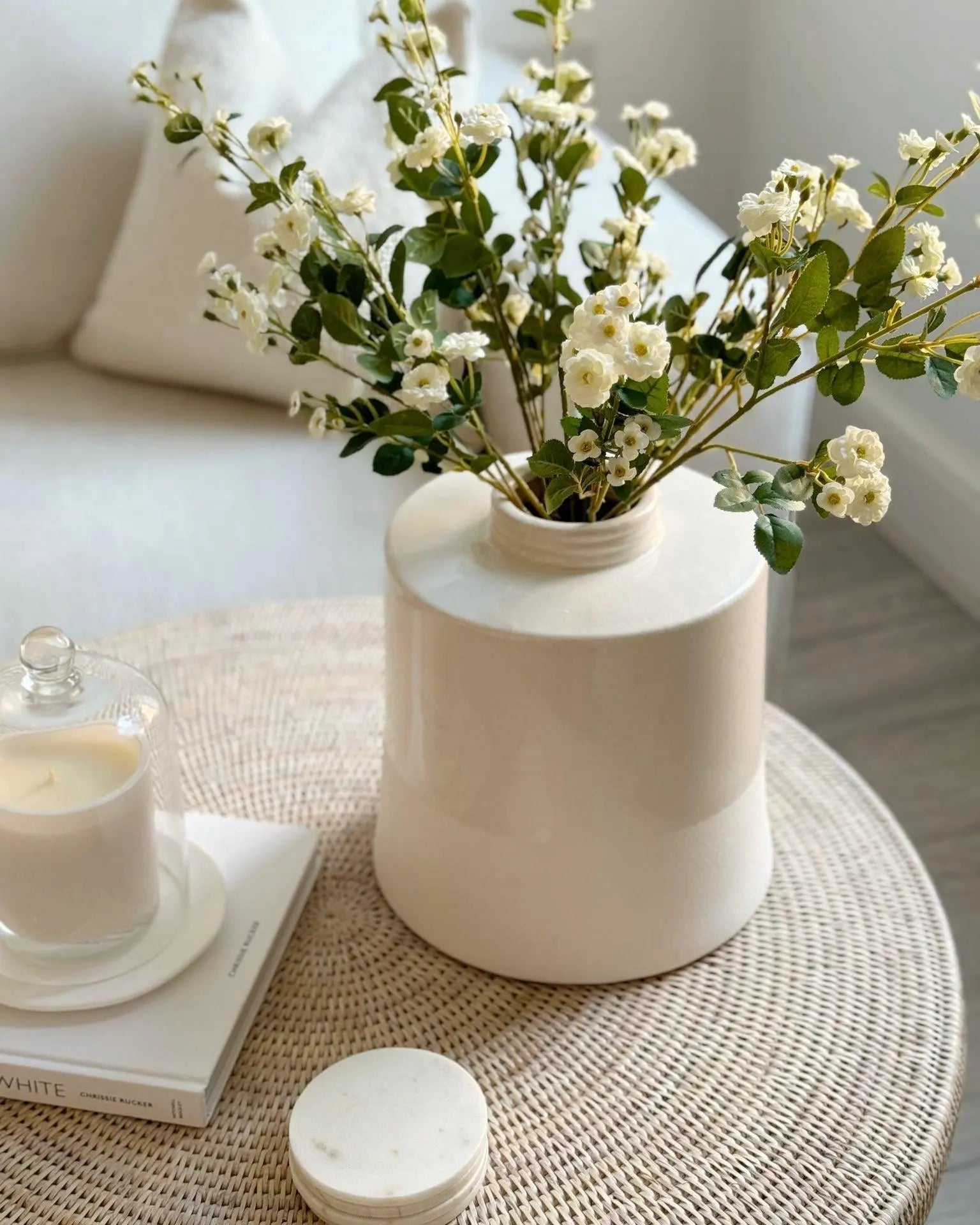 Artisan Weave - Rattan Round Coffee Table - Home DecorHome Decor - Lulu Loves Home