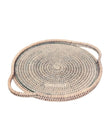 Artisan Weave - Rattan Round Glass Plate - Home DecorHome Decor - Lulu Loves Home