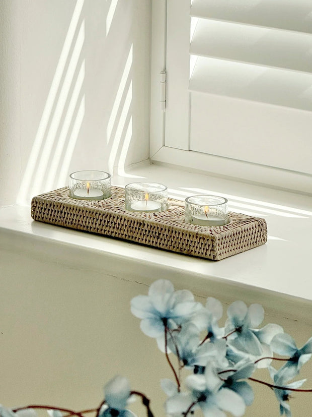 Artisan Weave - Rattan Tealight Candle Holder - Home DecorHome Decor - Lulu Loves Home