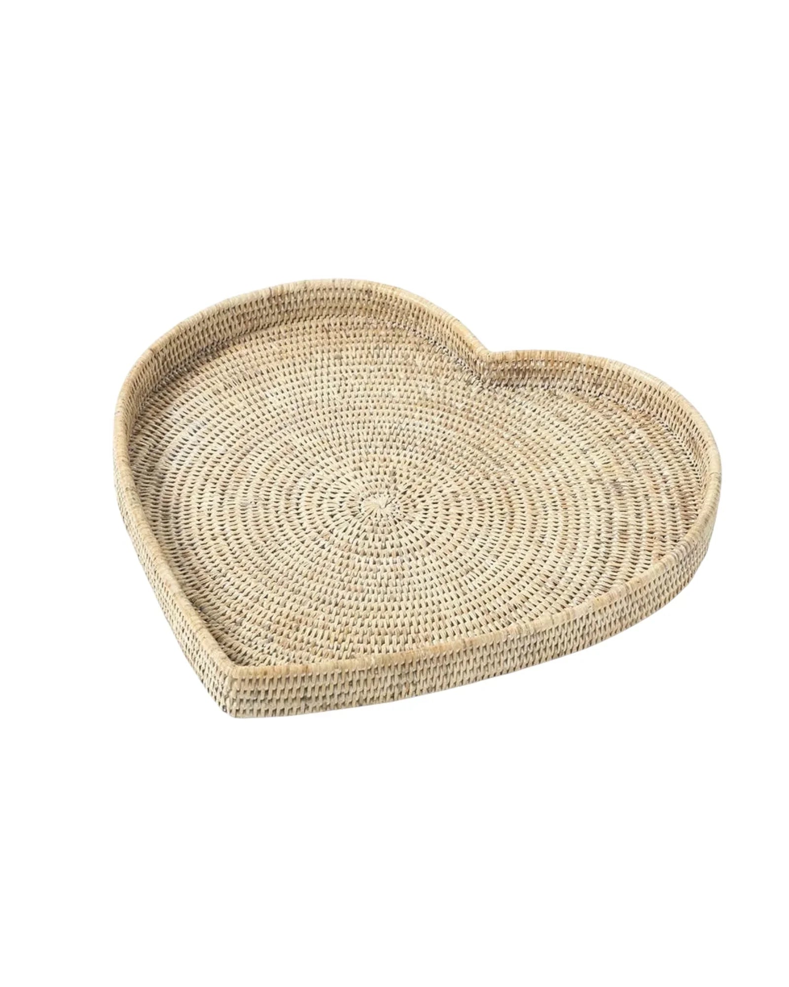 Artisan Weave - Rattan Valentine Heart Tray - Home DecorHome Decor - Lulu Loves Home