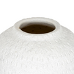 Ashen White Matt Round Vase