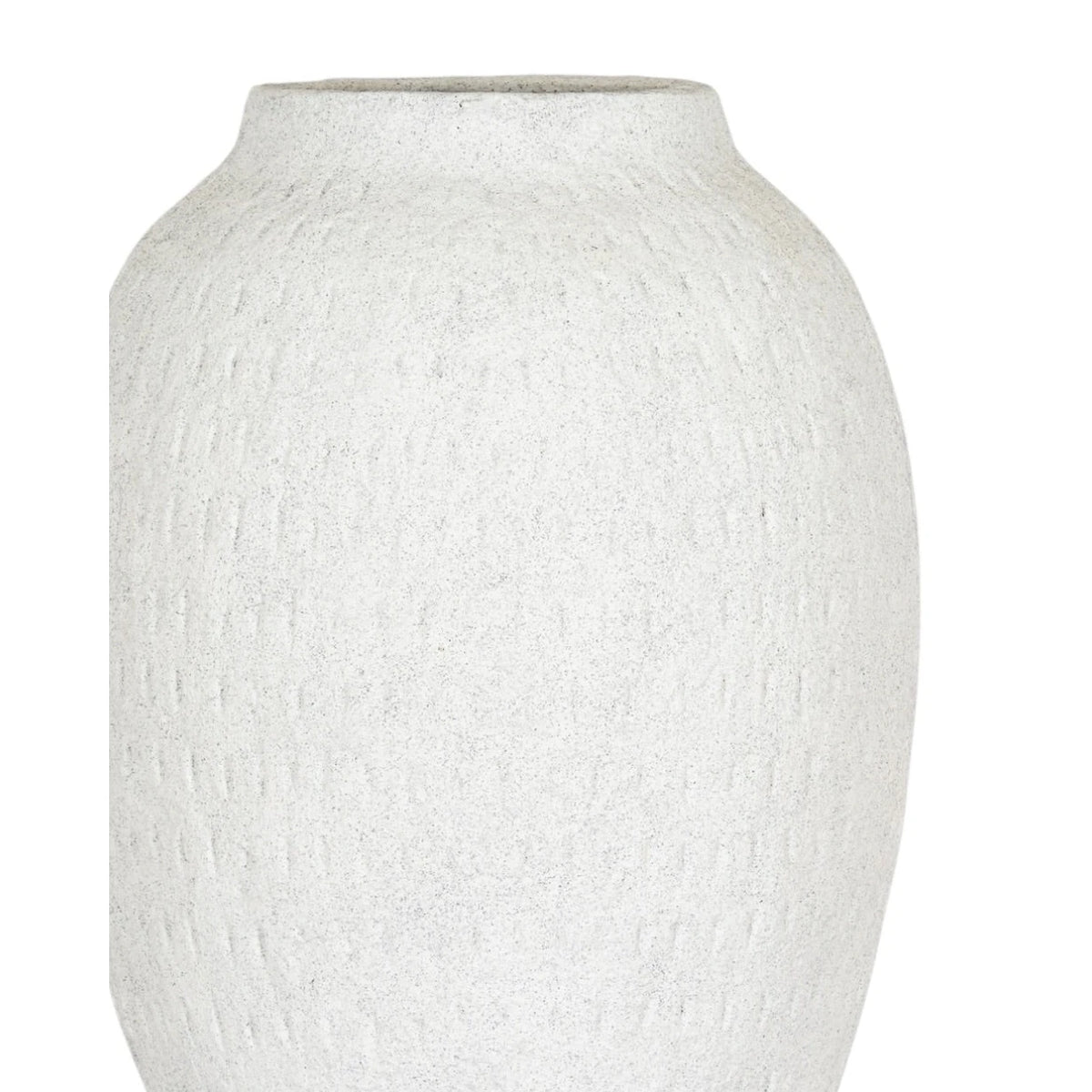 Ashen white matte tall vase by Hill Interiors, featuring a sleek, modern design with smooth surface and elegant shape.