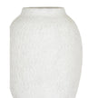 Ashen white matte tall vase by Hill Interiors, featuring a sleek, modern design with smooth surface and elegant shape.