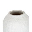 Ashen white matte tall vase from Hill Interiors, showcasing a sleek ceramic design suitable for modern home decor.