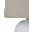 Athena extra large ribbed stone lamp by Hill Interiors, 82cm tall, with textured surface and modern lighting design.