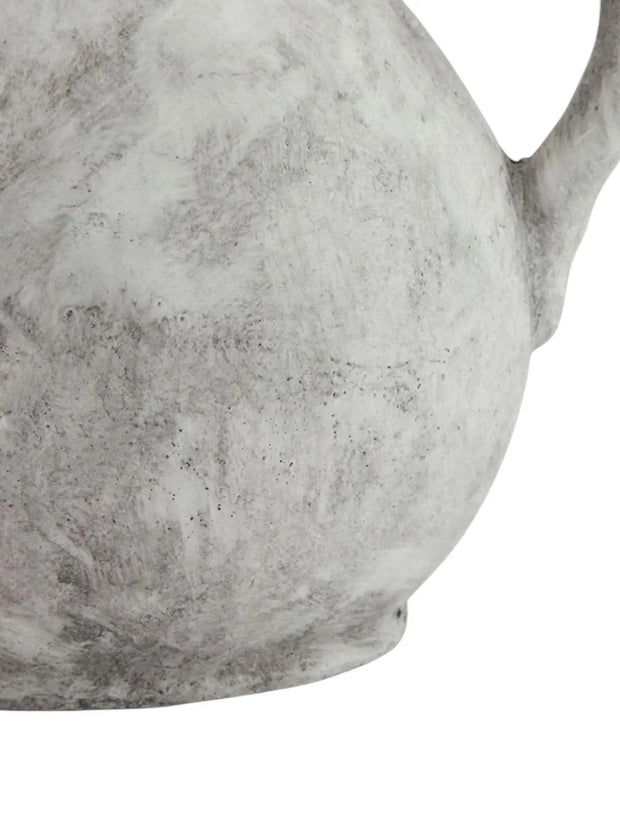 Athena Matt Neutral Stone Round Jug - VasesVases - Lulu Loves Home