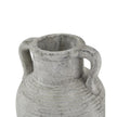 Neutral stone Athena Amphora Vase by Hill Interiors with classic, elegant shape and textured surface, perfect for home decor.