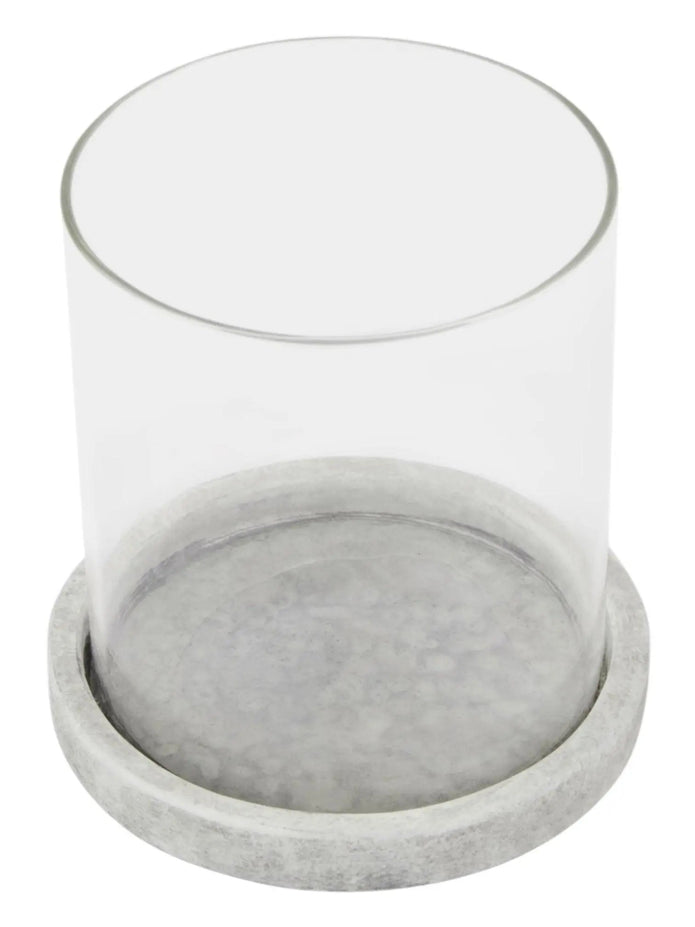 Athena Stone Natural Hurricane Candle Lantern - Home DecorHome Decor - Lulu Loves Home