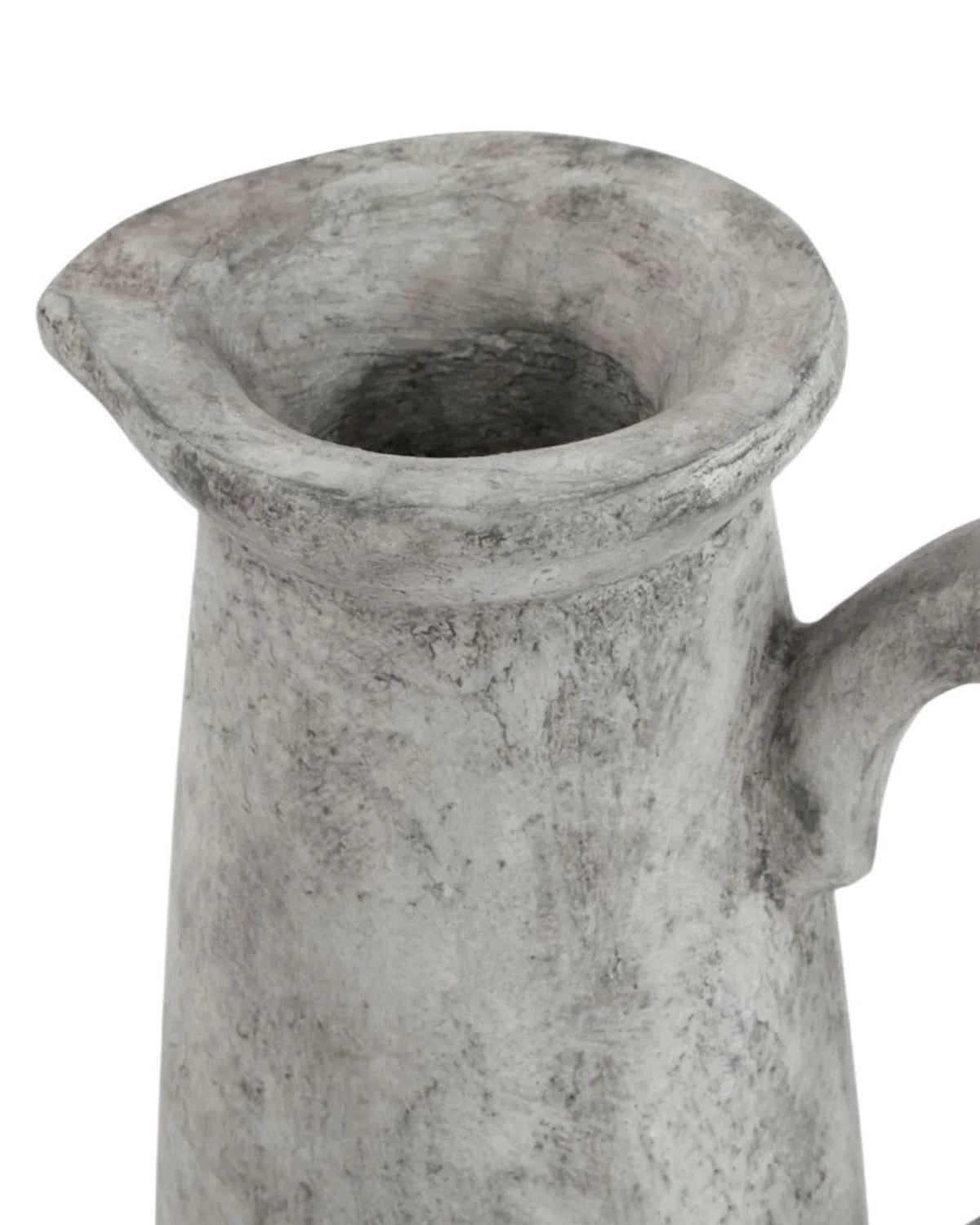Athena Stone Tall Jug – Earthenware Vase - VasesVases - Lulu Loves Home