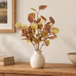 Heaven Sends Christmas eucalyptus leaf sprig with green and brown leaves, perfect for autumn holiday decorations.