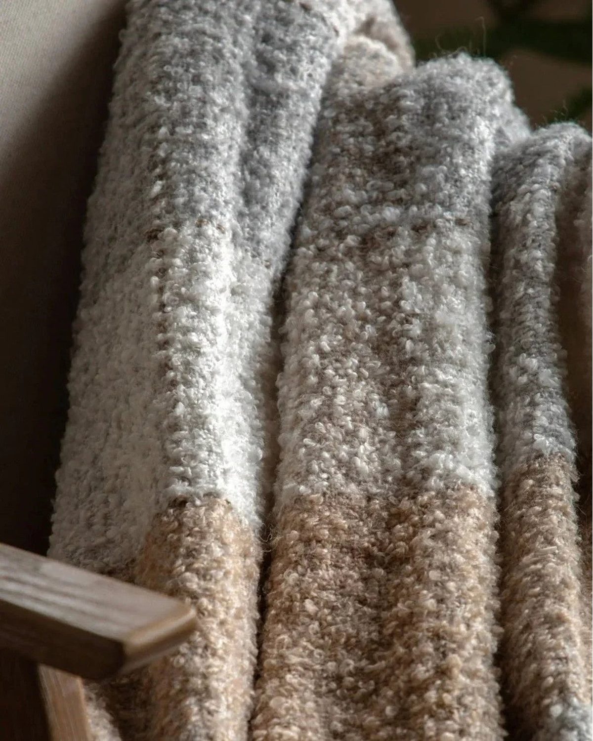 Autumn Natural Check Boucle Blanket Throw - Soft FurnishingsSoft Furnishings - Lulu Loves Home