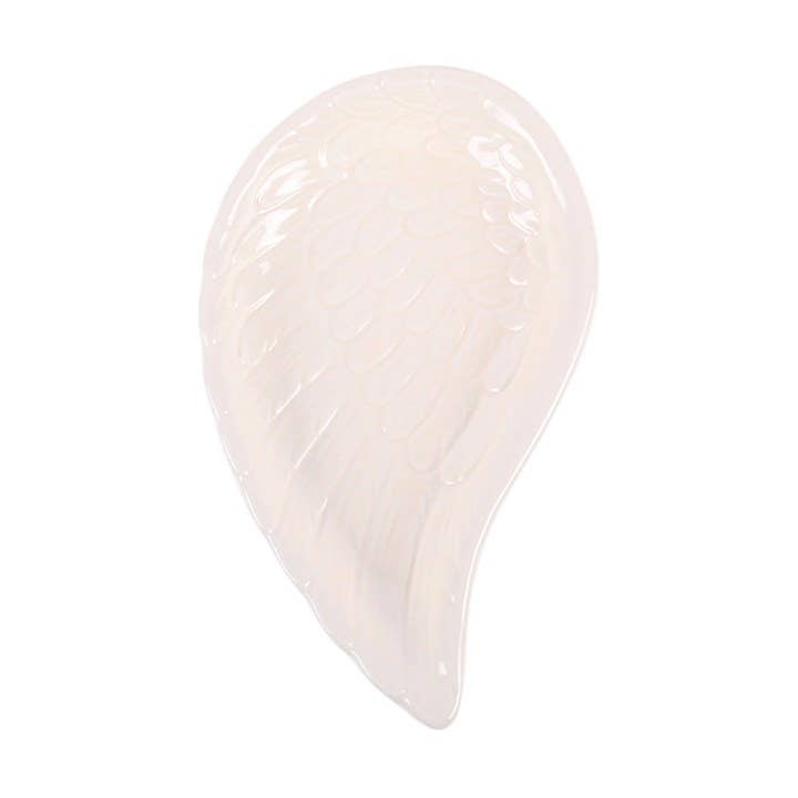White Angel Wing Trinket Dish