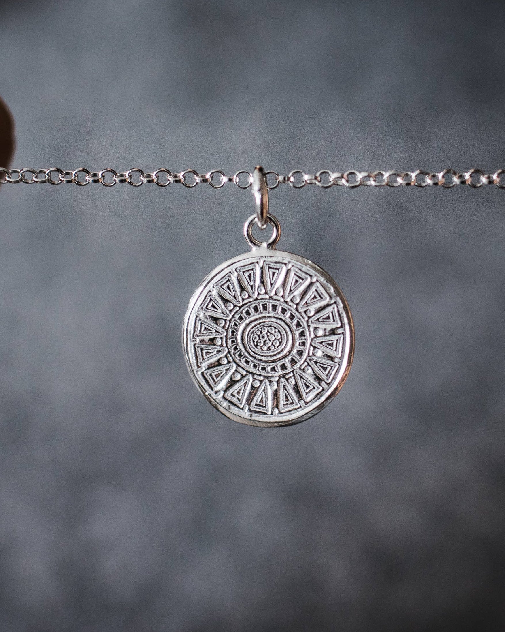 Sterling Silver Talisman Pendant Necklace