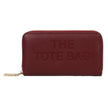 Burgundy Jamie Bags tote with RFID single zip purse featuring sleek design, top handles, and secure zip closure.