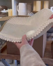 Barbuda Large Scalloped Wavy Decorative Bowl – Neutral Resin Tray - PRE ORDER LATE SEPT DELIVERY - Home DecorHome Decor - Lulu Loves Home