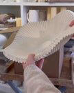Barbuda Large Scalloped Wavy Decorative Bowl – Neutral Resin Tray - PRE ORDER LATE SEPT DELIVERY - Home DecorHome Decor - Lulu Loves Home