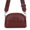 Burgundy Double Zip Crossbody Bag
