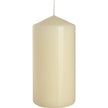 Ivory pillar candle 60x120mm from Ancient Wisdom, tall and cylindrical, perfect for home decor and ambient lighting.
