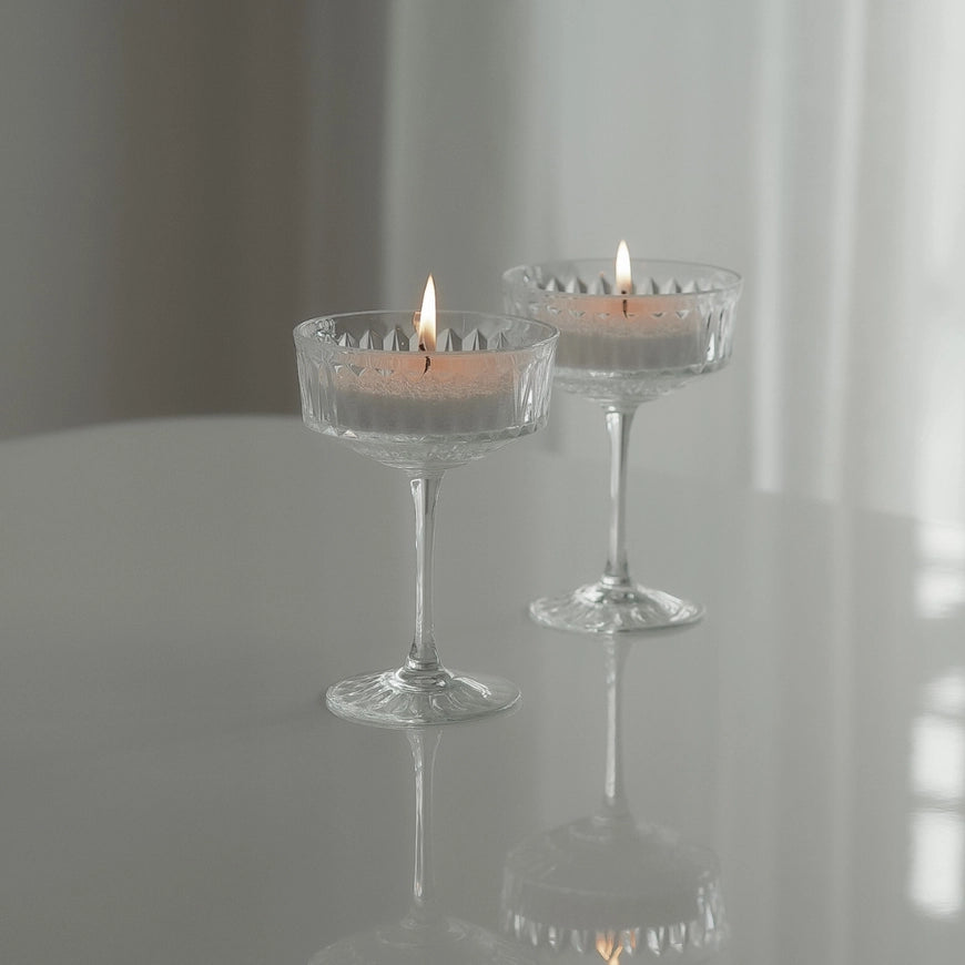 White scented candle sand kit from The Candledust for home fragrance, featuring a Nordic Light design with candle-making supplies.