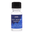 Ancient Wisdom Cosy Winter Nights Christmas fragrance oil 10ml bottle with festive holiday-themed label and packaging.
