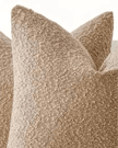 Beige Boucle Cushion Cover