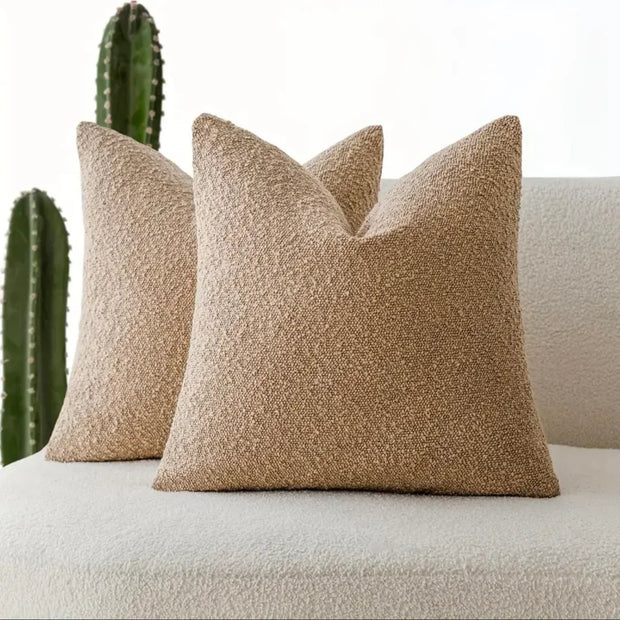 Beige Boucle Cushion Cover - Soft FurnishingsSoft Furnishings - Lulu Loves Home