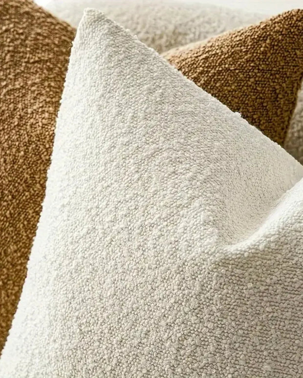 Beige Boucle Cushion Cover - Soft FurnishingsSoft Furnishings - Lulu Loves Home