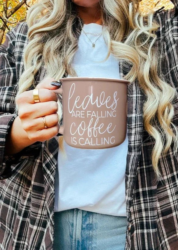 Beige Ceramic Autumn Neutral Coffee Mug - Seasonal Decor - AutumnSeasonal Decor - Autumn - Lulu Loves Home