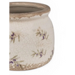 Beige ceramic olives wide planter by Clayre & Eef, stylish home decor with a ceramic finish and olive motif design.