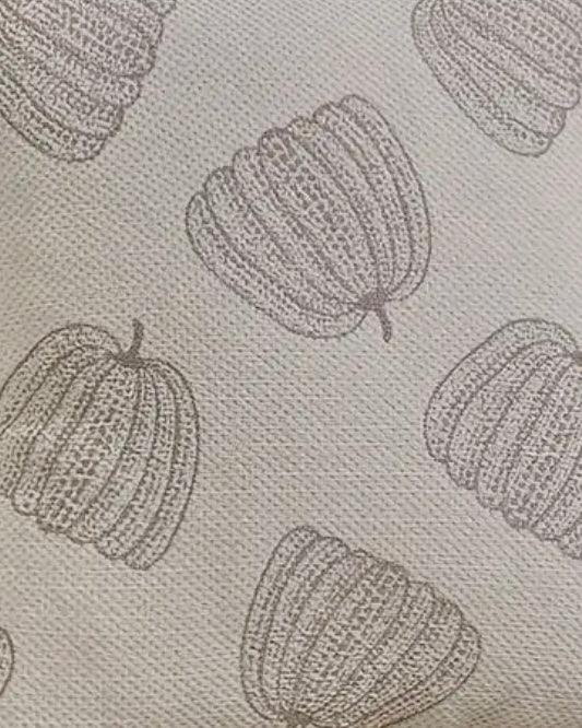 Beige Large Print Pumpkin Cushion Cover - Seasonal Decor - AutumnSeasonal Decor - Autumn - Lulu Loves Home