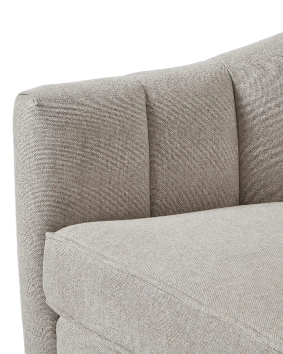 Beige Lilly Swivel Linen Arm Chair - Furniture And MirrorsFurniture And Mirrors - Lulu Loves Home