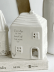Beige Moments - Ceramic House Tea Light Holder - Family - GiftsGifts - Lulu Loves Home