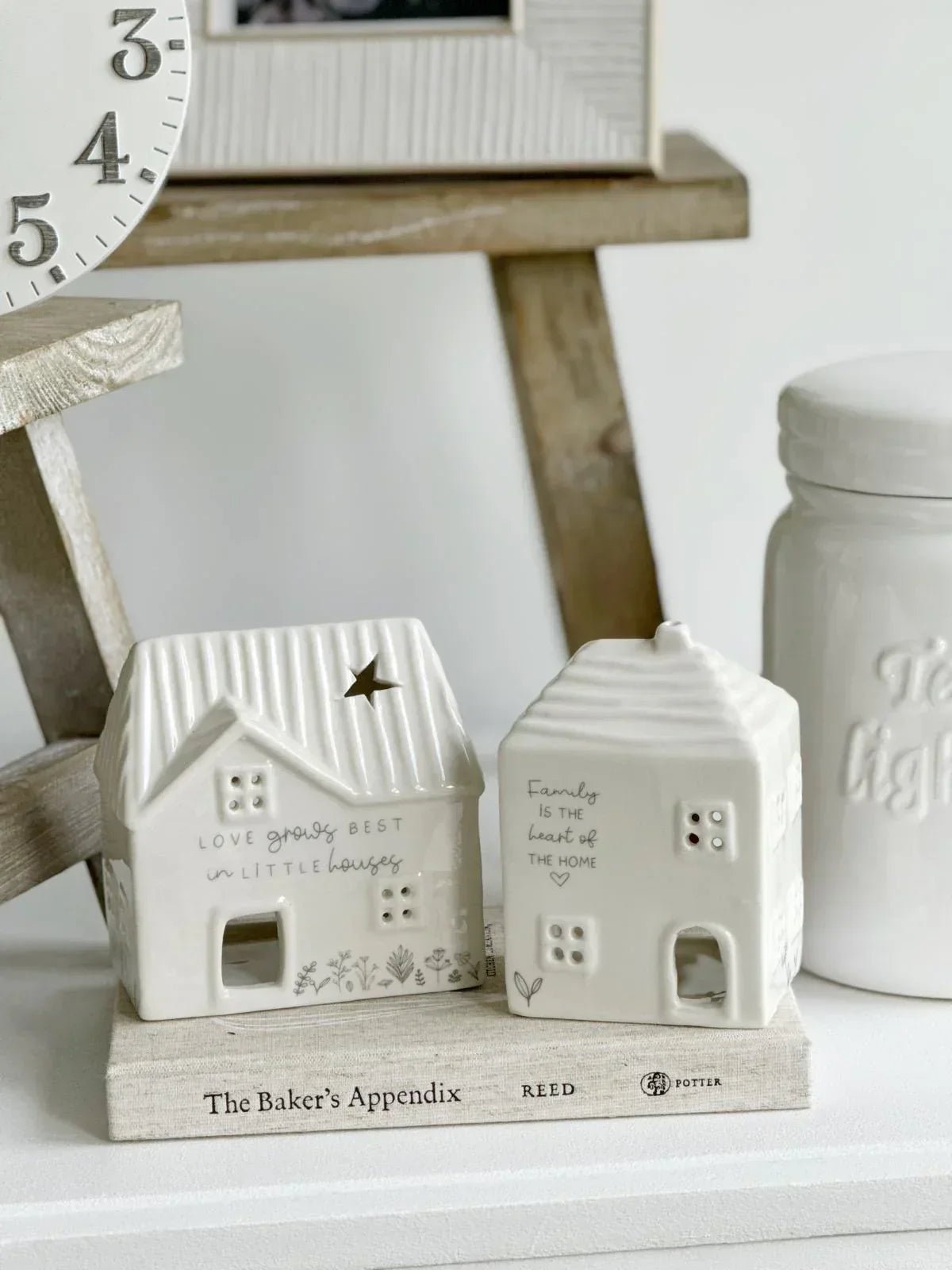 Beige Moments - Ceramic House Tea Light Holder - Little Houses - GiftsGifts - Lulu Loves Home
