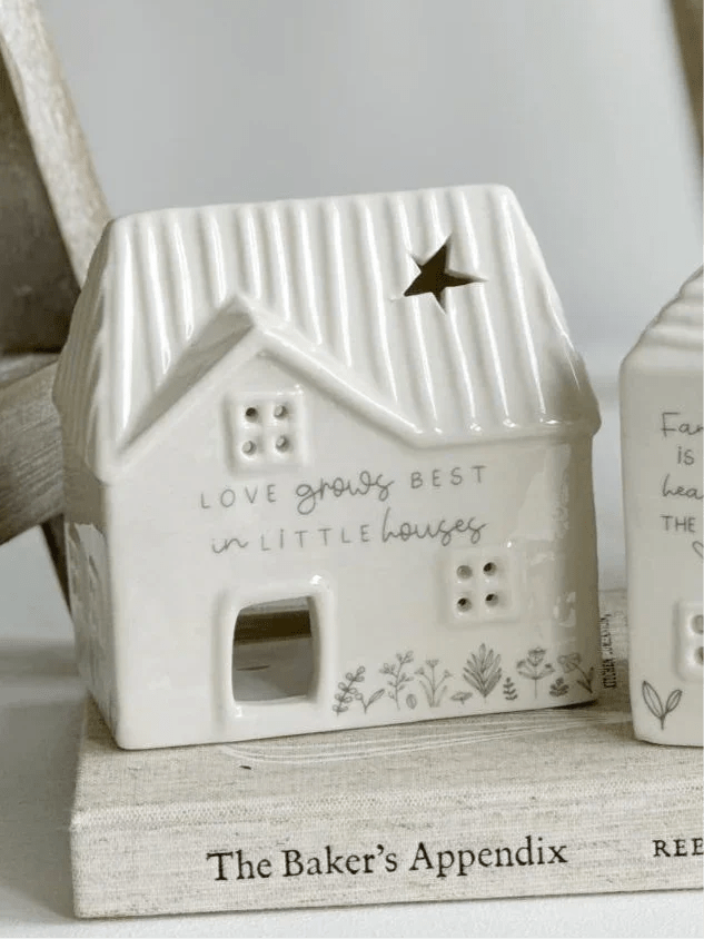 Beige Moments - Ceramic House Tea Light Holder - Little Houses - GiftsGifts - Lulu Loves Home