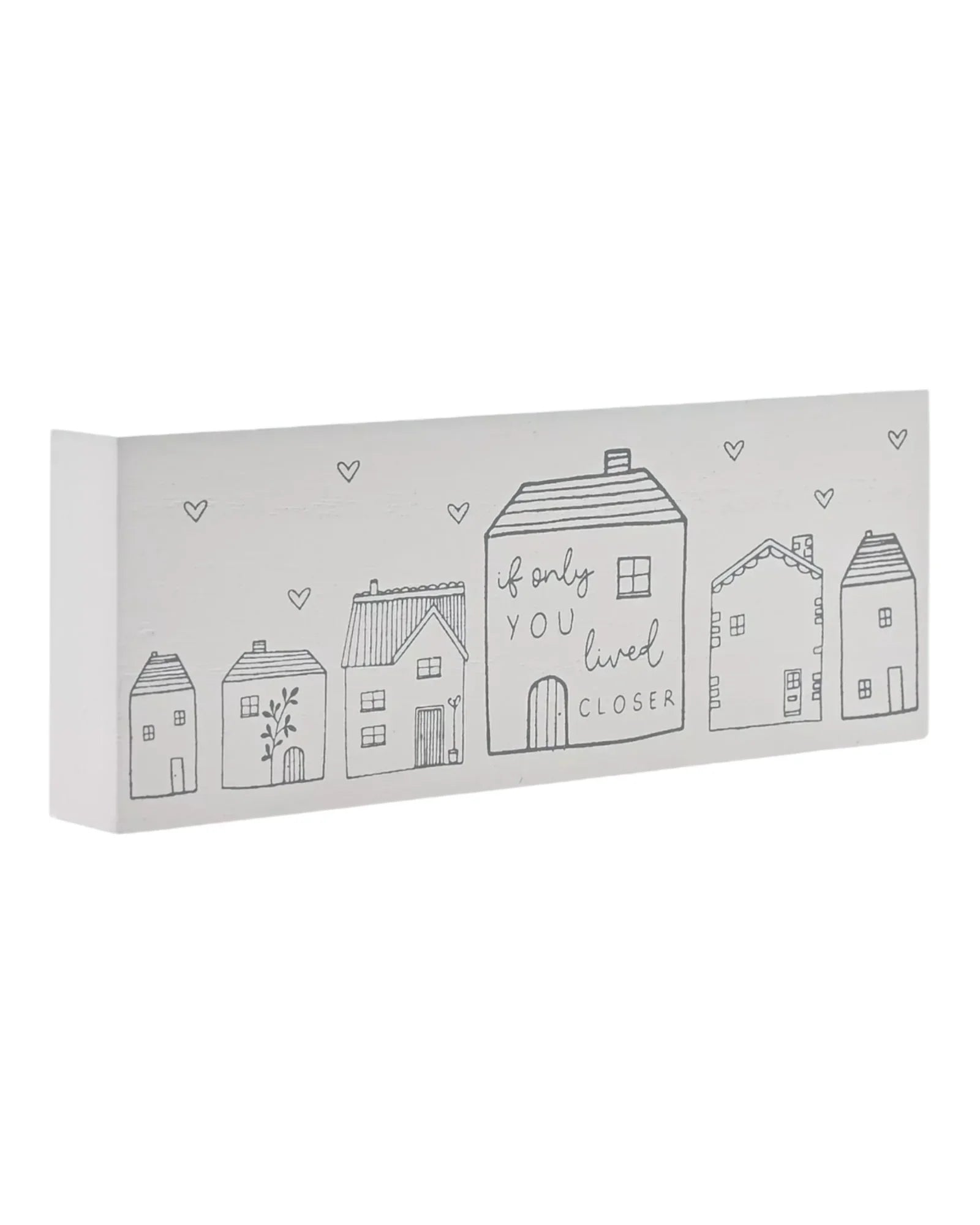 Beige Moments Mini Mantle Plaque, If Only You Lived Closer - Home DecorHome Decor - Lulu Loves Home