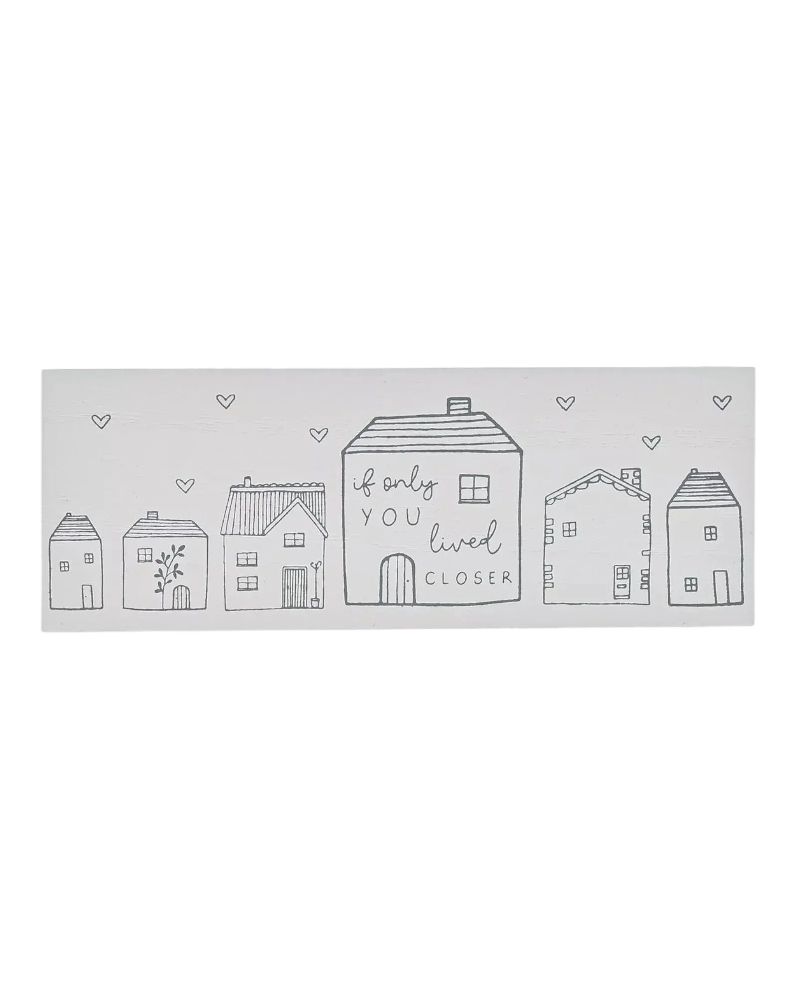 Beige Moments Mini Mantle Plaque, If Only You Lived Closer - Home DecorHome Decor - Lulu Loves Home