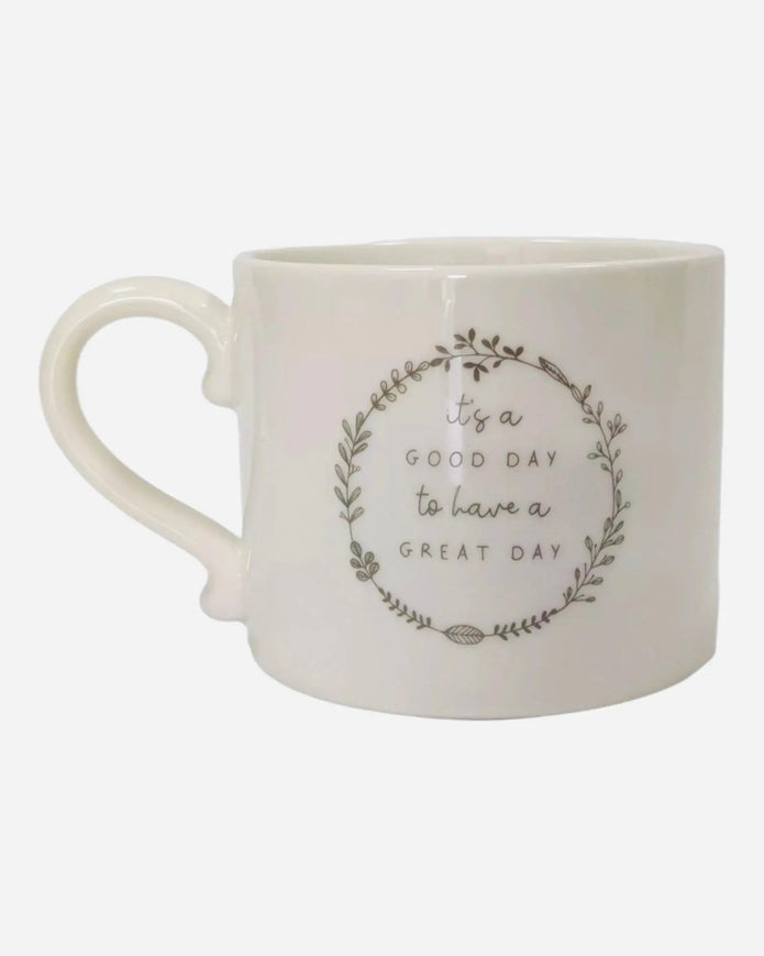 Beige Moments Mug - It’s A Good Day To Have A Great Day - Kitchen & DiningKitchen & Dining - Lulu Loves Home