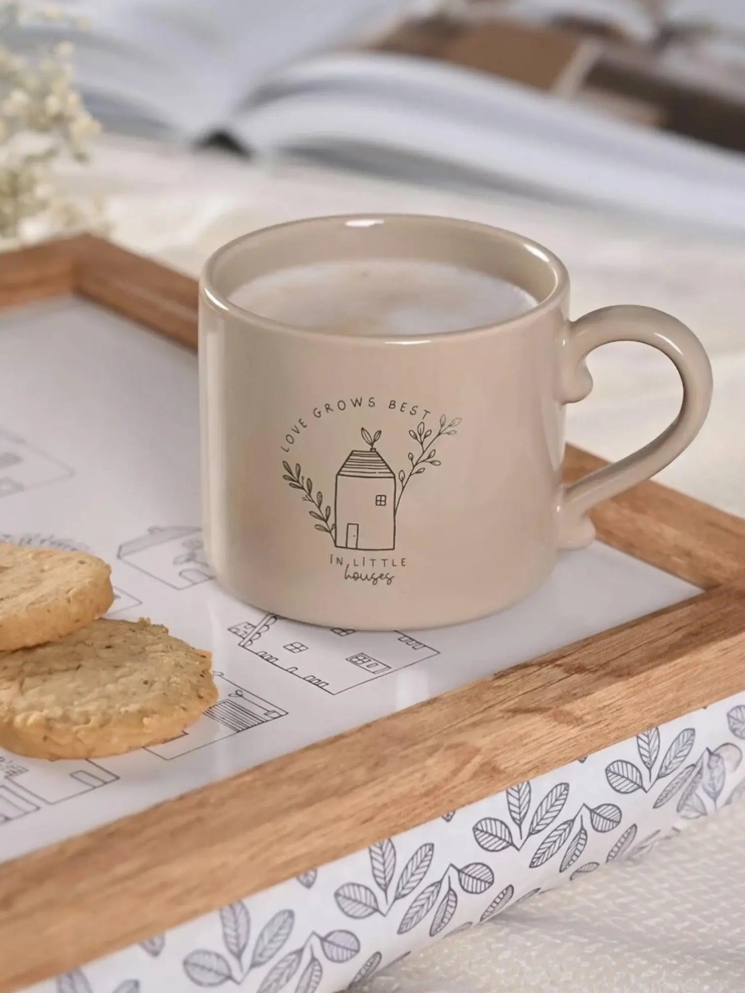 Beige Moments Mug - Love Grows Best In Little Houses - Kitchen & DiningKitchen & Dining - Lulu Loves Home