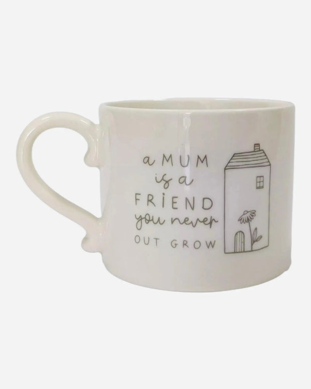 Beige Moments Mug - Mum Is A Friend - Kitchen & DiningKitchen & Dining - Lulu Loves Home