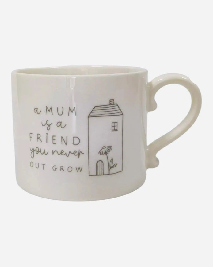 Beige Moments Mug - Mum Is A Friend - Kitchen & DiningKitchen & Dining - Lulu Loves Home