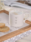 Beige Moments Mug - Pause Three Heart Mug - Kitchen & DiningKitchen & Dining - Lulu Loves Home