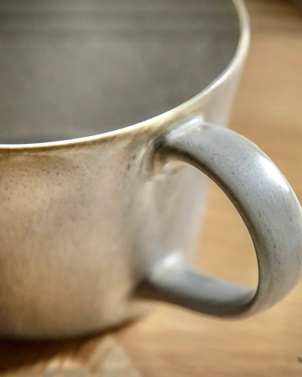 Beige Pebble Dash Reactive Glaze Organic Mug - Kitchen & DiningKitchen & Dining - Lulu Loves Home