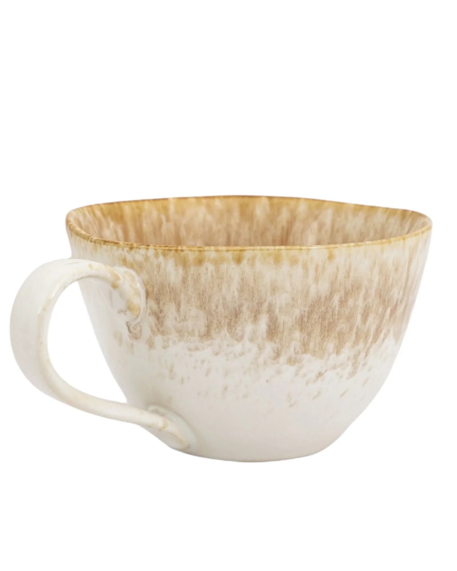 Beige Reactive Glaze Organic Ombre Mug - Kitchen & DiningKitchen & Dining - Lulu Loves Home